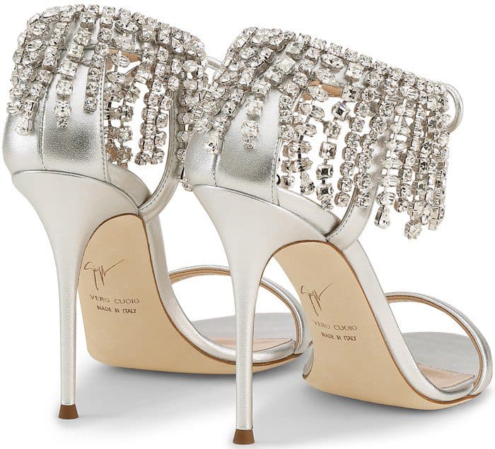 Giuseppe Zanotti 'Carrie' Crystal-Embellished Suede Sandals