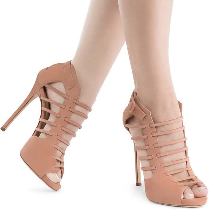 Giuseppe for Jennifer Lopez 'Jen' Laser Cutout Booties