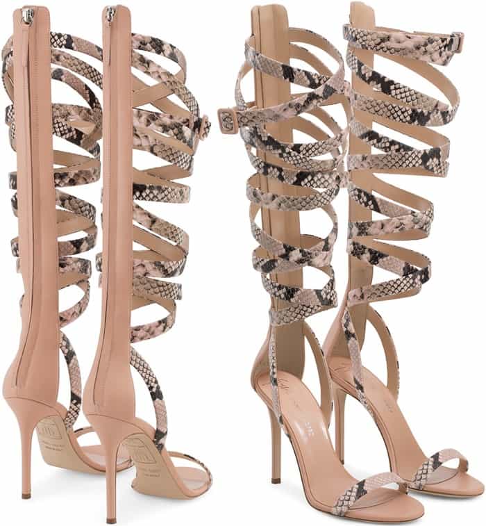 Giuseppe for Jennifer Lopez 'Emme' Knee-High Gladiator Sandals