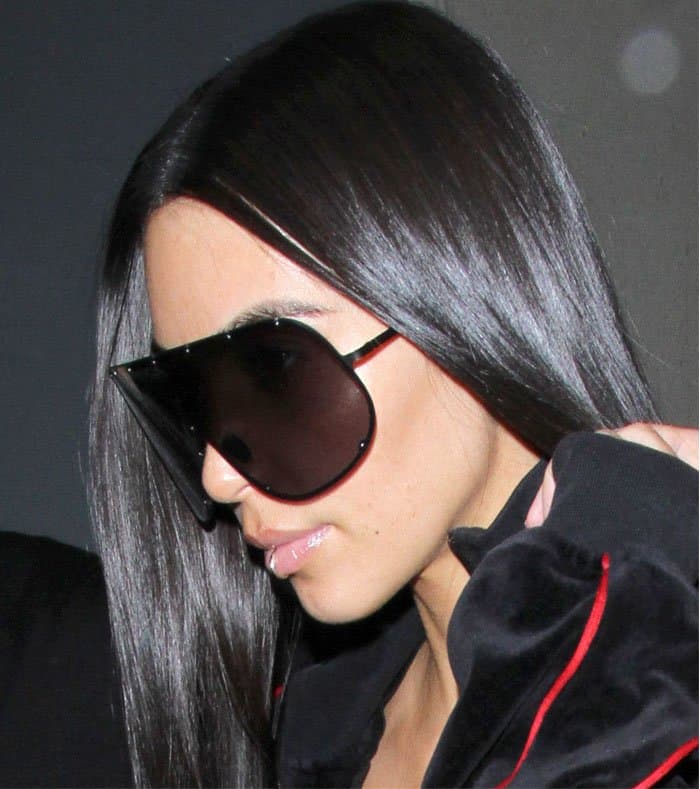Kim Kardashian makes an appearance at the Los Angeles Airport (LAX) on January 11, 2017