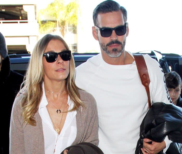 LeAnn leaves LA with her husband Eddie Cibrian sticking closely by her side