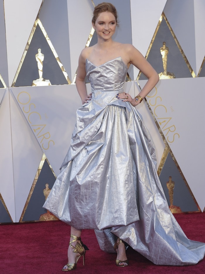 Lily Cole at the 88th Annual Academy Awards