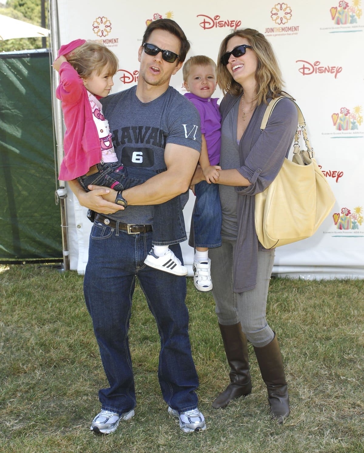 Mark Wahlberg and Rhea Durham with their children Ella Rae Wahlberg and Michael Wahlberg