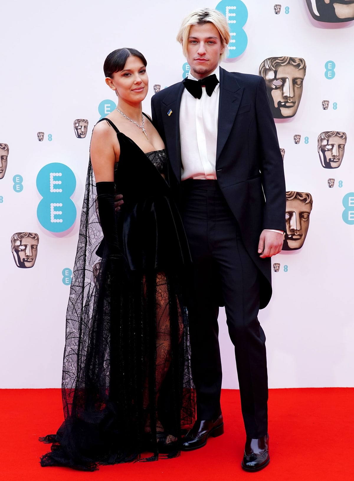 Millie Bobby Brown and her boyfriend Jake Bongiovi made their red carpet debut at the 2022 EE British Academy Film Awards