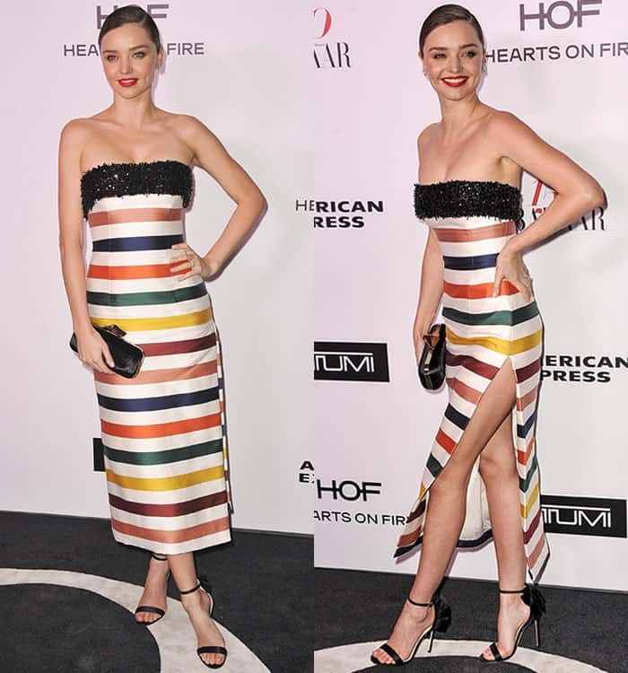 Miranda Kerr in Carolina Herrera dress