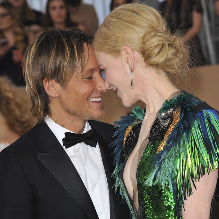 Nicole Kidman and her husband Keith Urban at the 23rd Annual Screen Actors Guild Awards (SAG) 2017 held at The Shrine Auditorium Media Complex in Los Angeles on January 29, 2017