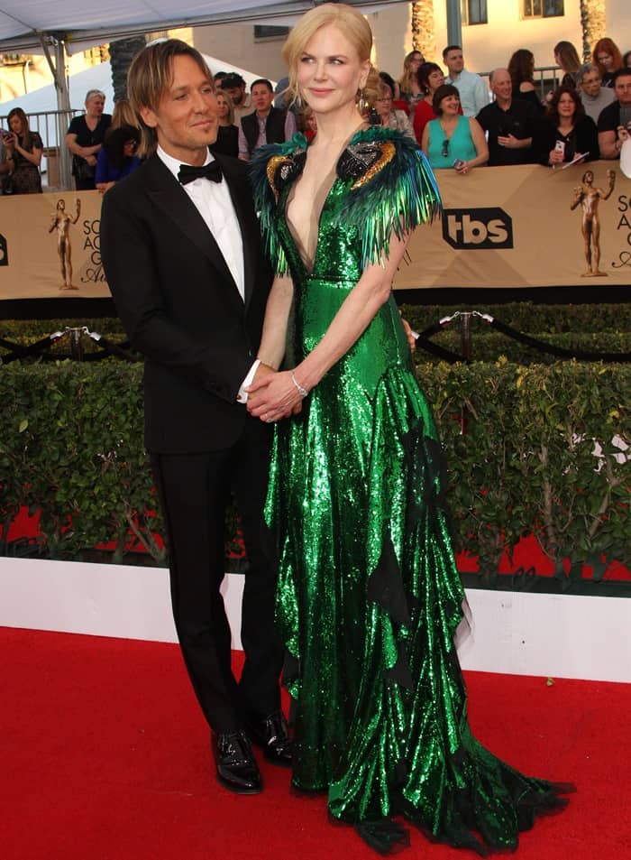 Nicole Kidman and her husband Keith Urban looked very much in love at the 2017 Screen Actors Guild Awards