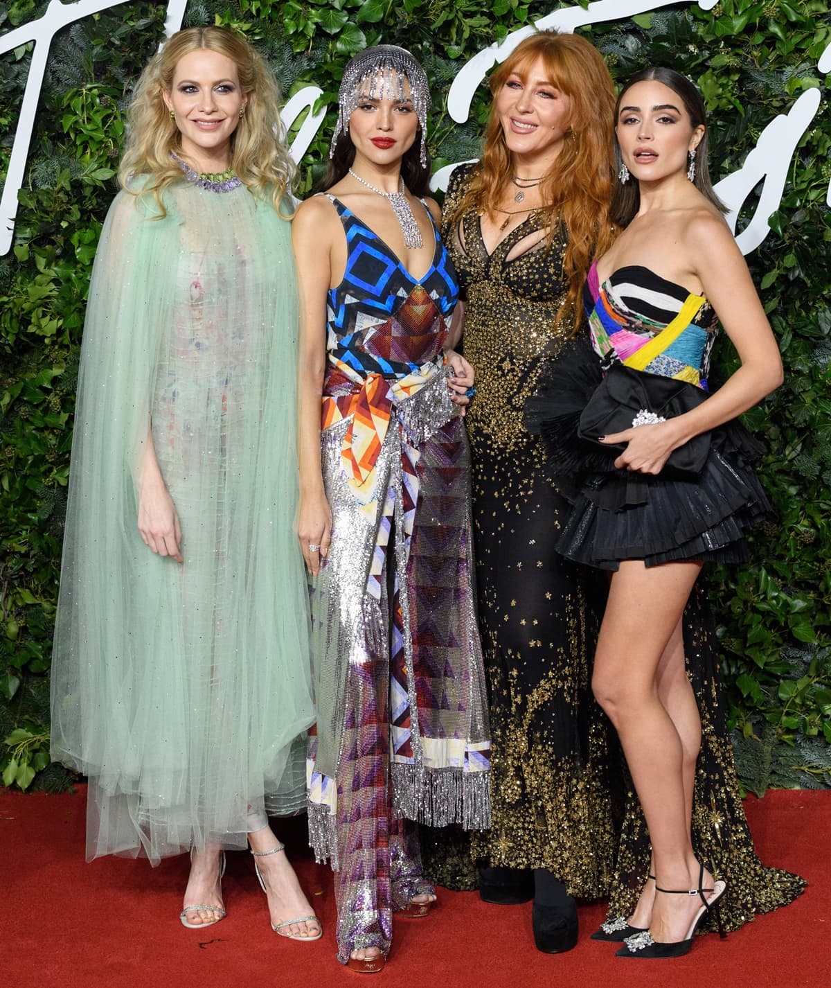 Poppy Delevingne, Eiza Gonazalez, Charlotte Tilbury, and Oliver Culpo attend The Fashion Awards 2021