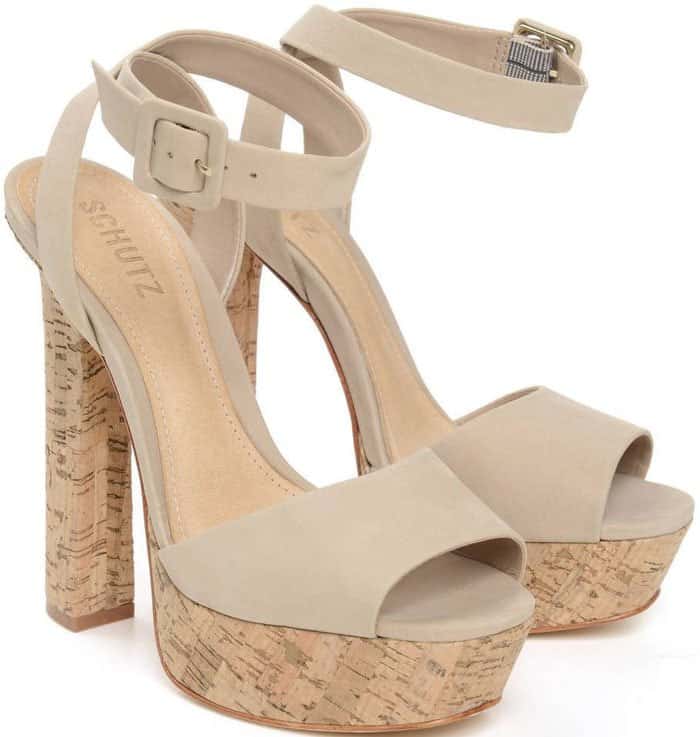 Nude Schutz "Amatista" Platform Sandals