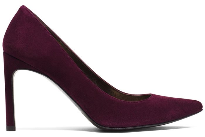 Stuart Weitzman "Heist" pumps in Suede Bordeaux