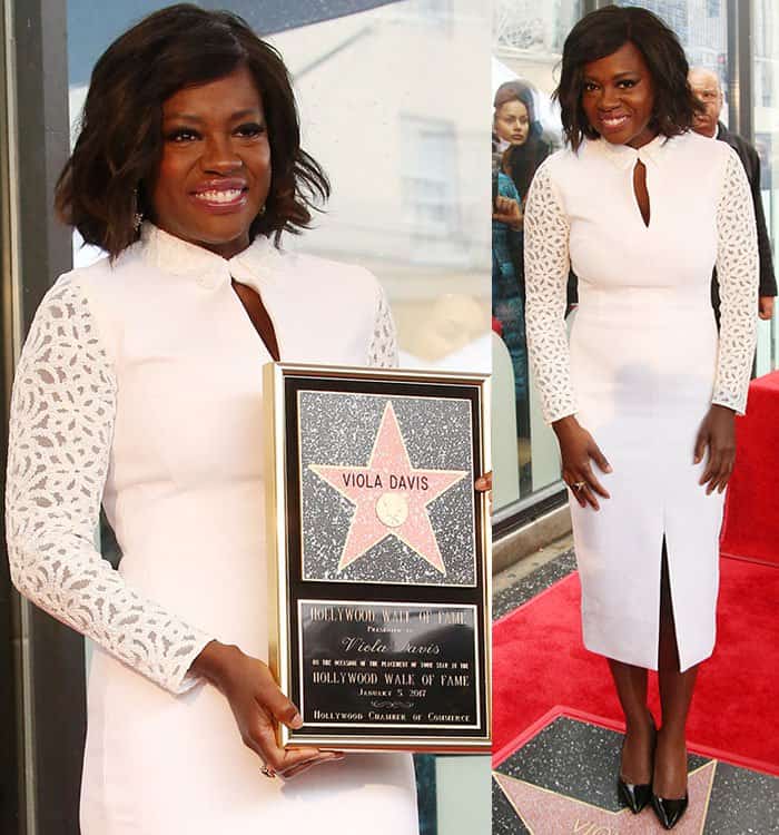 Viola Davis receives a star on the Hollywood Walk of Fame