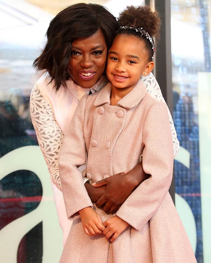 Viola Davis with her adopted daughter Genesis Tennon