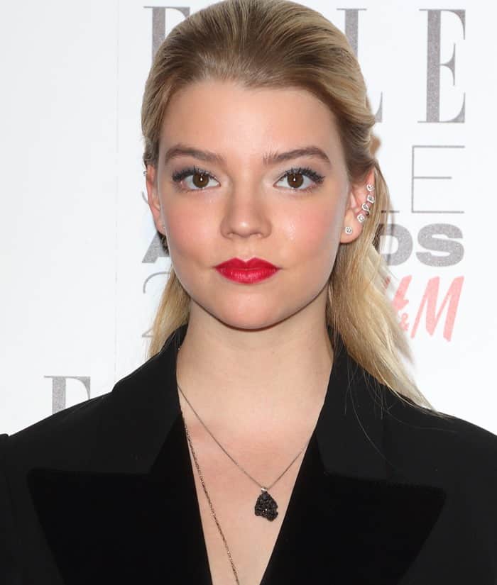 Anya Taylor-Joy at the 2017 Elle Style Awards held at Conduit Street in London, England, on February 13, 2017