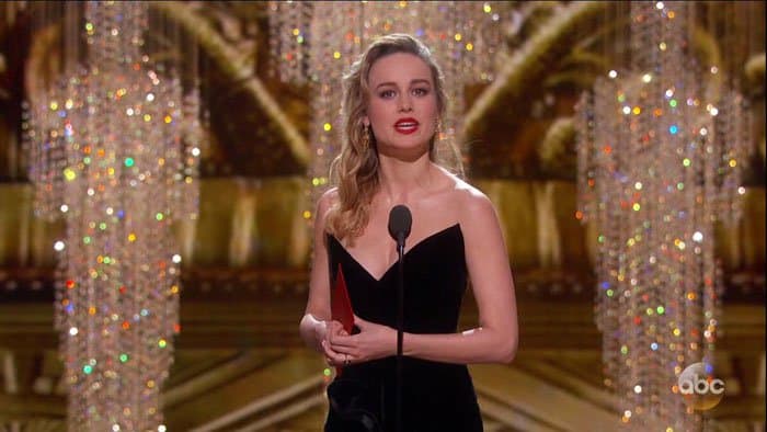 Brie Larson announced the winner of Best Supporting Actor