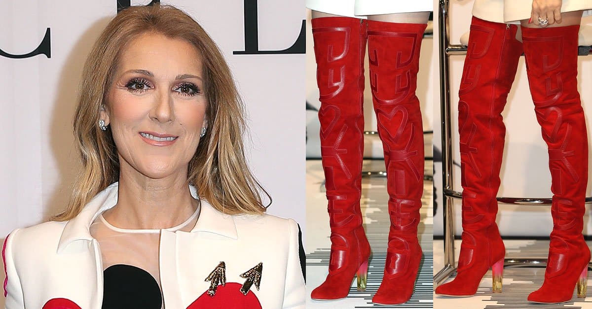 celine thigh high boots