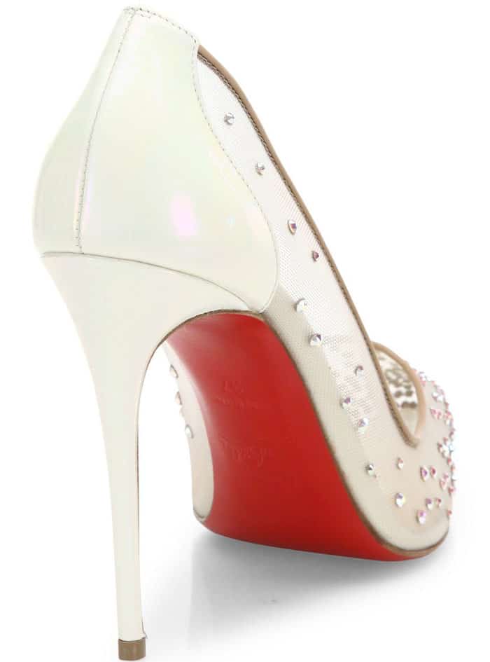 Christian Louboutin 'Follies Strass' Pointy Toe Pumps