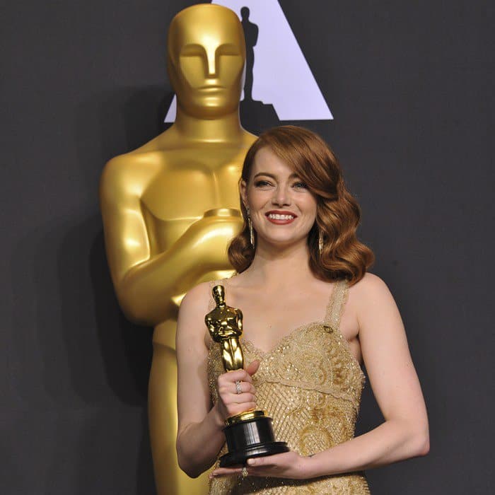 Emma Stone wins the Best Actress Oscar for La La Land