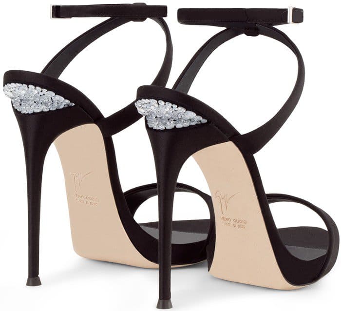 Giuseppe Zanotti Dionne Sandals with Crystals and Sculpted Heels