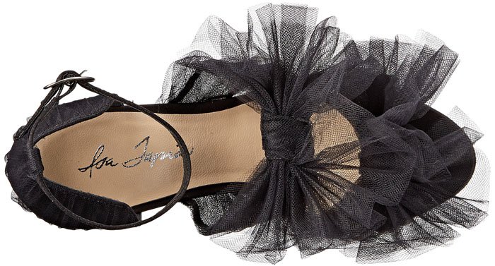 Black Isa Tapia "Gigi" Tulle Sandals