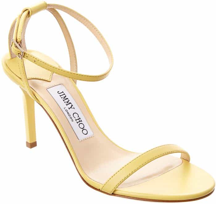 Jimmy Choo Minny Yellow Sandals