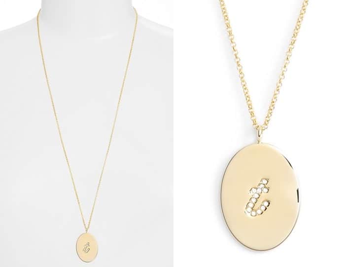 Kate Spade Initial Thoughts Pendant Necklace