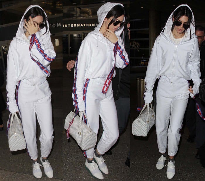 Kendall Jenner strolls through LAX in Balenciaga ‘Race Runner’ sneakers