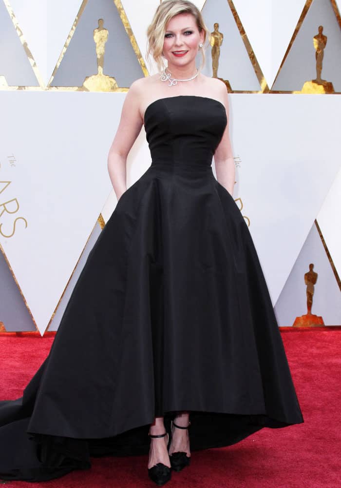 Kirsten Dunst at the 89th annual Academy Awards