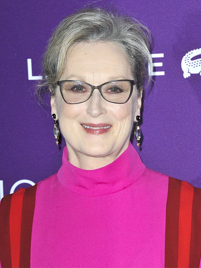 Meryl Streep styled her Valentino dress with fabulous eyewear
