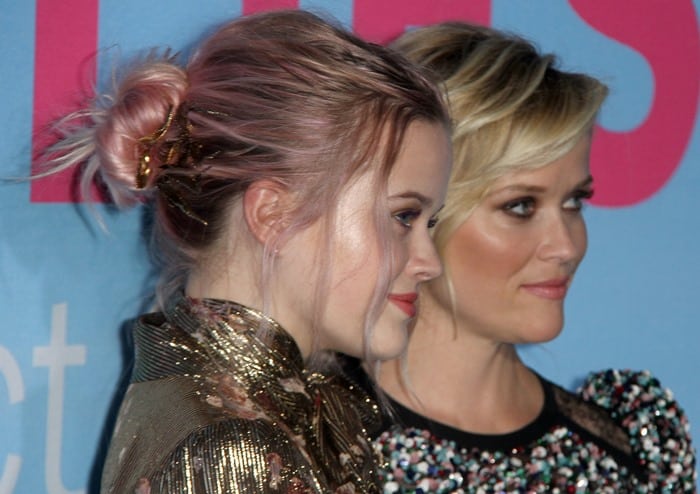 Ava Phillippe and Reese Witherspoon attend the premiere of ‘Big Little Lies’