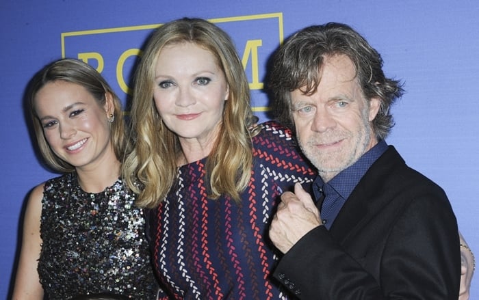 Actress Brie Larson, actress Joan Allen, and actor William H. Macy arrive at the premiere of A24's "Room"