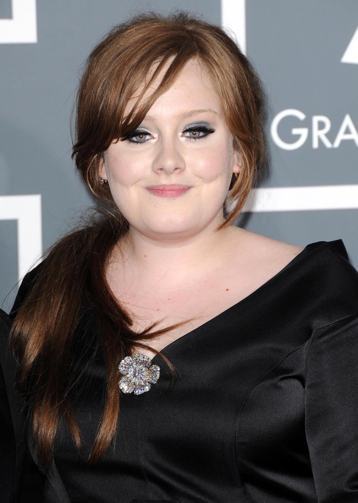 Singer Adele prior to her weight loss at the 51st Annual GRAMMY Awards