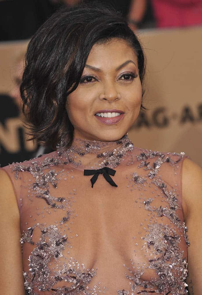 Taraji P. Henson in Reem Acra gown