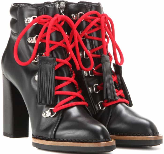 Tod's Mountain Laces Leather Ankle Boots