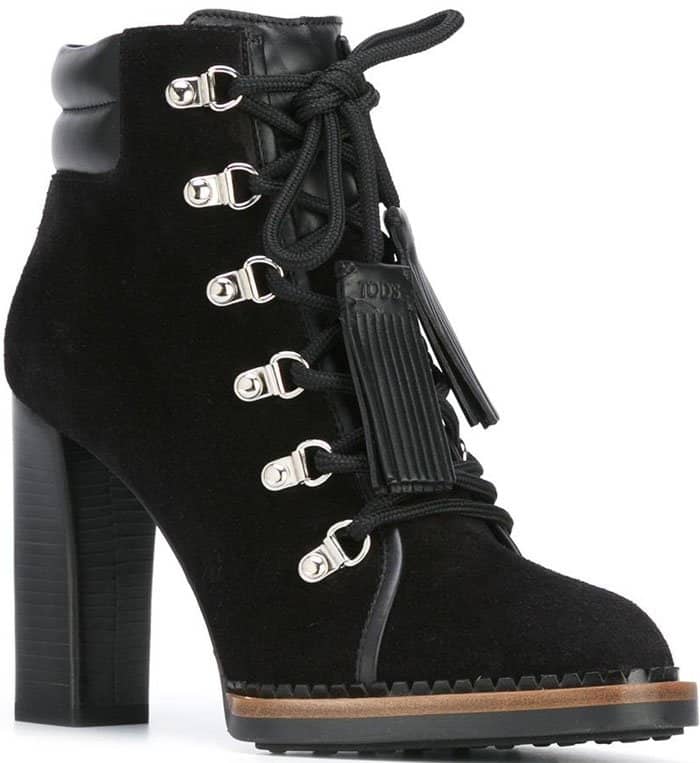 Tod's Mountain Laces Leather Ankle Boots
