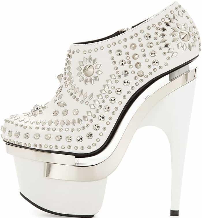 Versace Studded Platform Ankle Boots