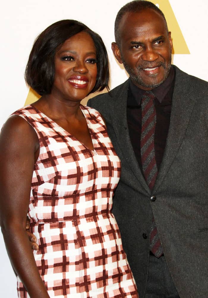 Viola Davis poses with her husband of almost 14 years, Julius Tennon