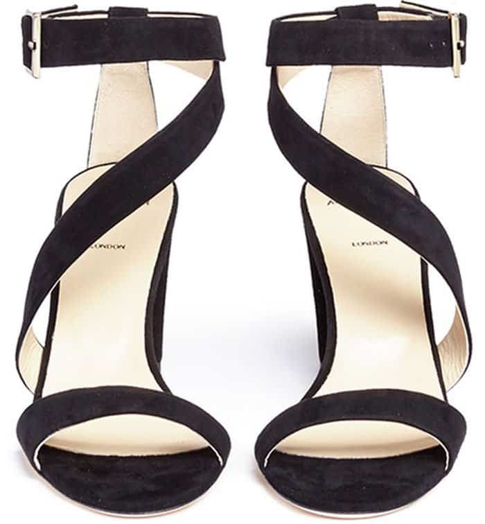 Alexander White 'Demi' Asymmetrical Strap Suede Sandals