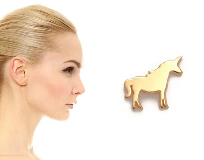 Ariel Gordon Jewelry The Menagerie Unicorn Stud Earring