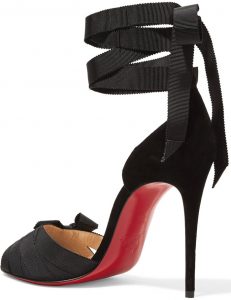 Christeriva Sandals With Grosgrain Ribbons by Christian Louboutin