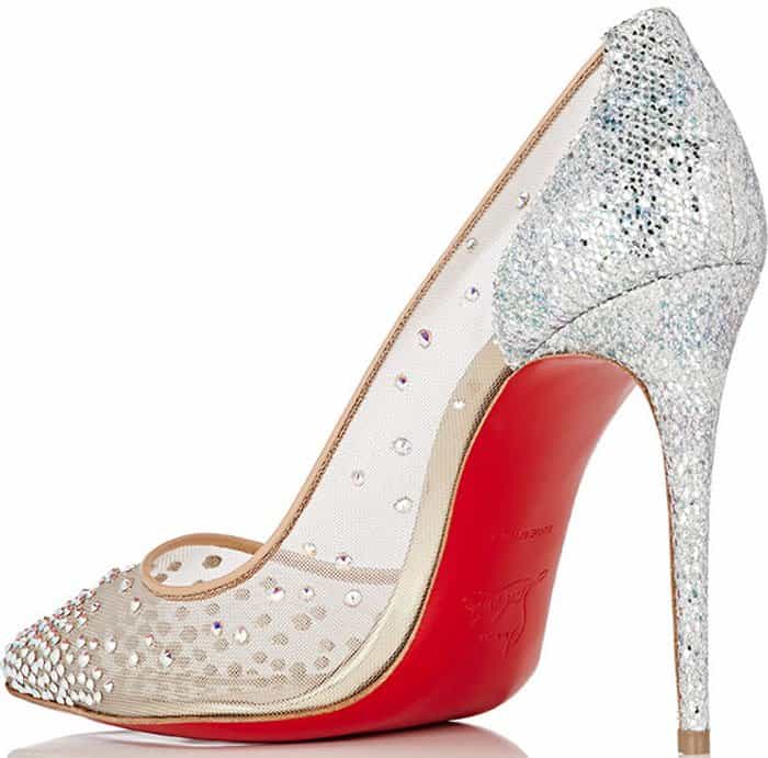 Christian Louboutin Follies Strass Pointy Toe Pumps