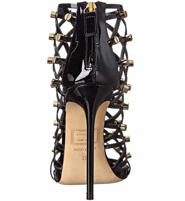 DSquared2 Studded Patent Cage Sandals