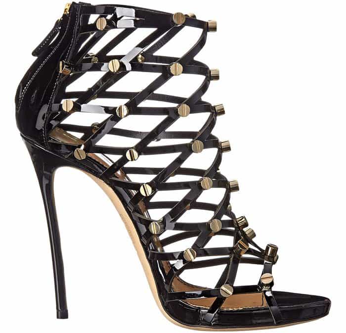 DSquared2 Studded Patent Cage Sandals