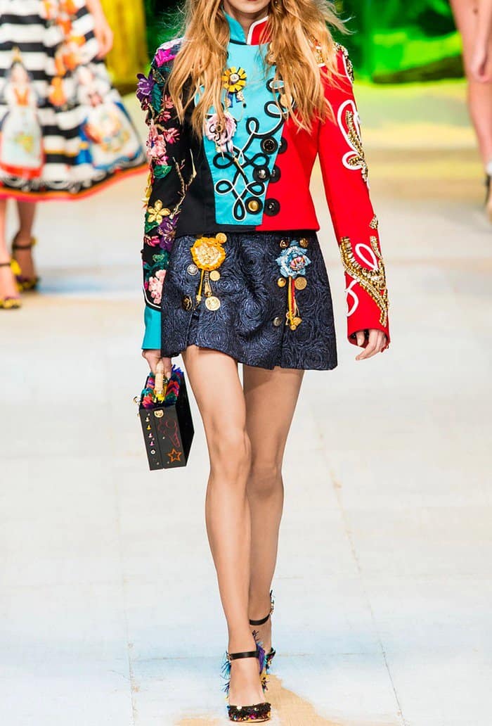 Fringe Dolce & Gabbana Mary Jane Pumps With Rainbow-Sequined Toe Caps