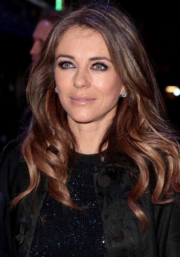 Elizabeth Hurley attended the press night for the musical "An American in Paris" in London on March 21, 2017