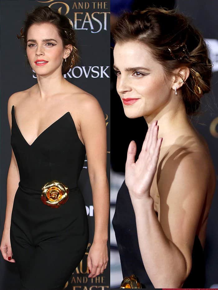 Emma Watson Re-Wears Burberry D'Orsay Pumps for Press Tour