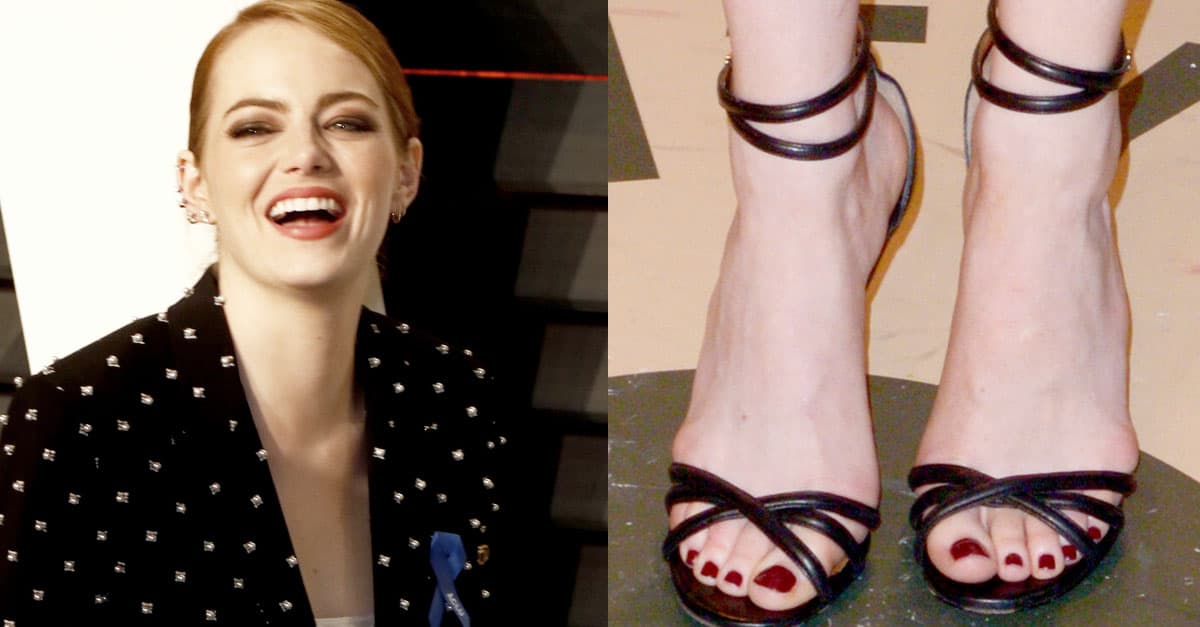 Emma Stone Celebrates Oscar Win at After-Party in Givenchy Sandals.