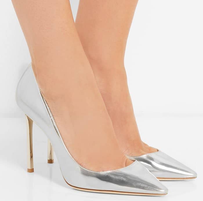 Jimmy Choo Romy Metallic Pumps