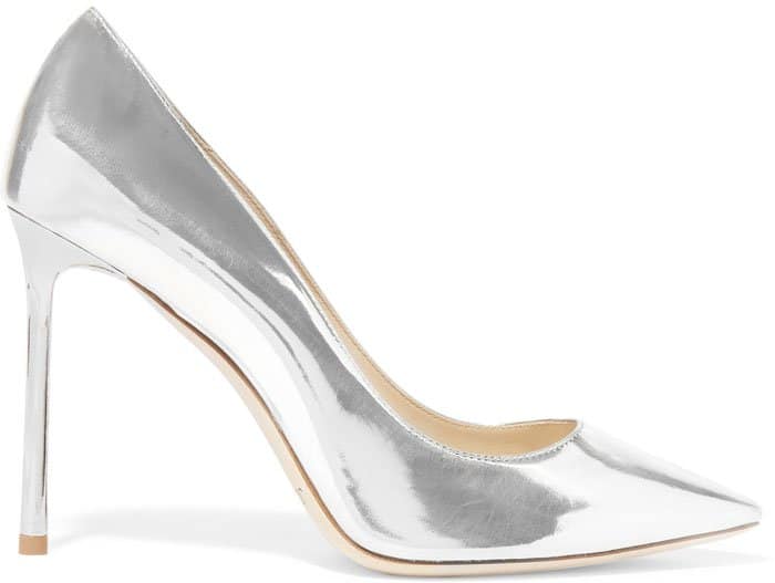 Jimmy Choo Romy Metallic Pumps