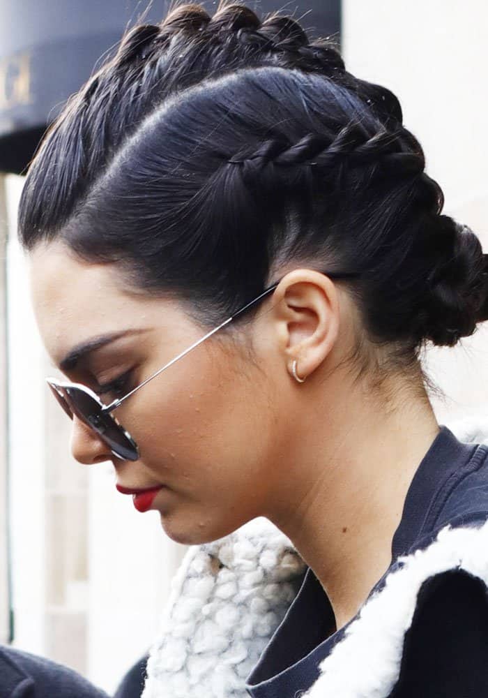Kendall Jenner leaving her hotel in Paris on March 2, 2017
