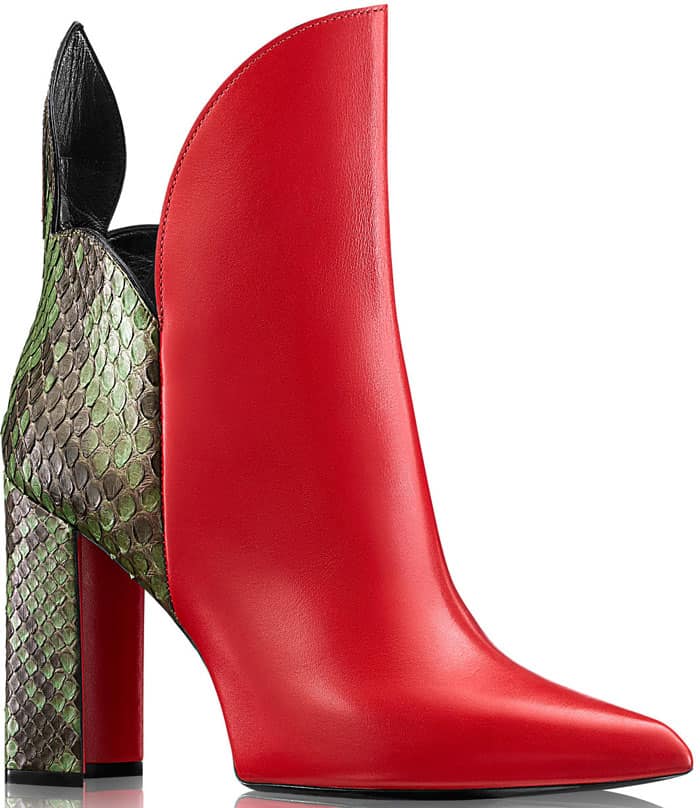 Red Louis Vuitton "Pokerface" Boots